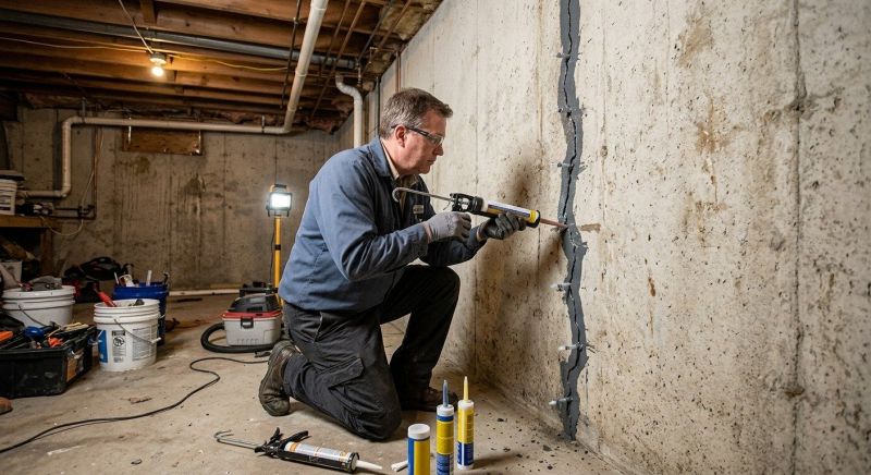 Basement Crack Repair in Sugar Land, TX