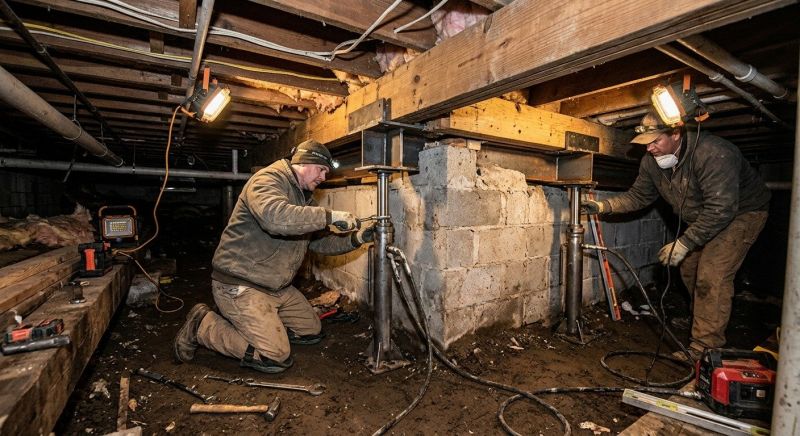 Crawl Space Leveling in Sugar Land, TX