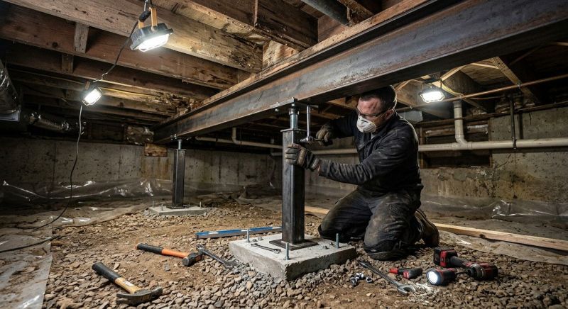 Crawlspace Structural Repair in Sugar Land, TX