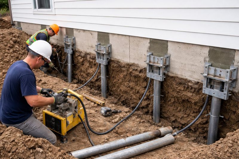 Helical Piers Installation in Sugar Land, TX
