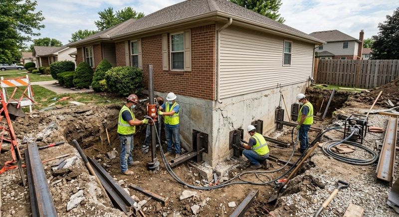 House Foundation Repair in Pearland, TX