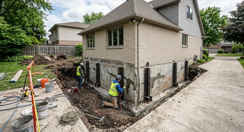 House Foundation Repair in Rosenberg, TX