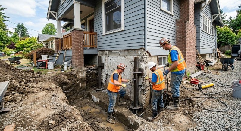 Sinking Foundation Repair in Houston, TX