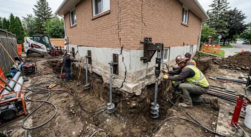 Sinking Foundation Repair in Sugar Land, TX