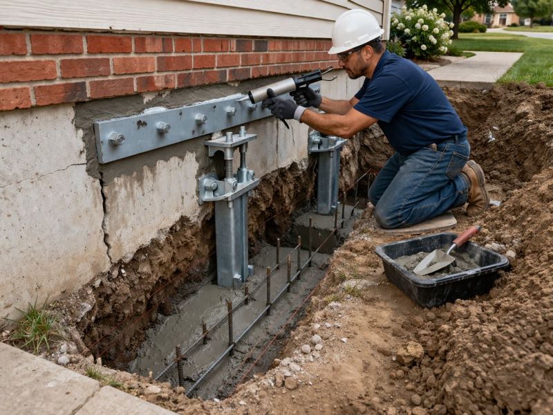 Sinking Foundation Repair in Missouri City, TX
