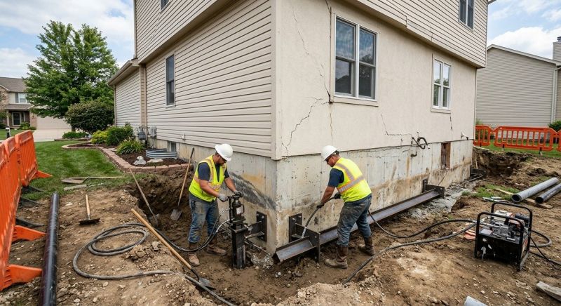 Sinking Foundation Repair in Pearland, TX