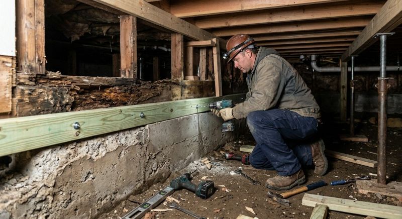 Sinking Foundation Repair in Wallis, TX